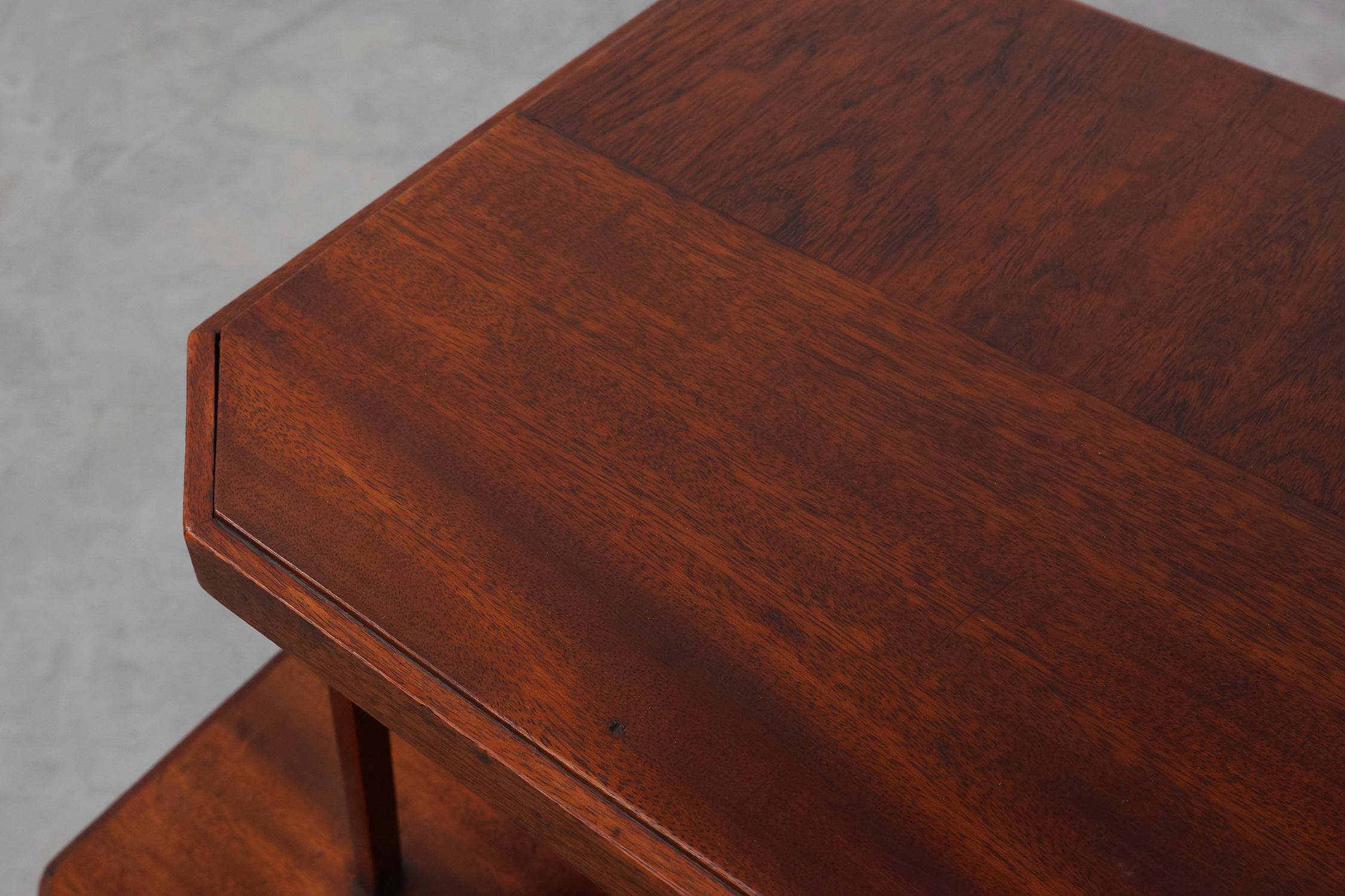 Art Deco Two-Tier Side or Centre Table in Wood, France ca. 1920thumbnail